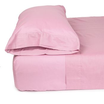 Funda De Almohada Poliéster-algodón En Colores Lisos. 135(45x155cm) Rosa