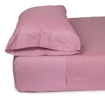 Funda De Almohada Poliéster-algodón En Colores Lisos.90 (45x110cm) Violeta