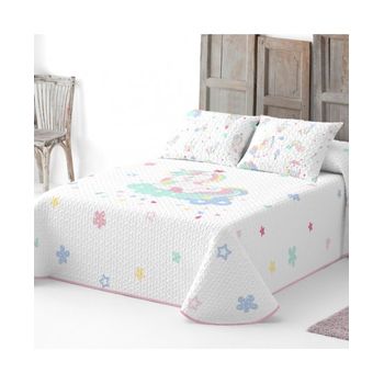 Colcha Bouti Reversible Planeta Haciendo El Indio Cama 90