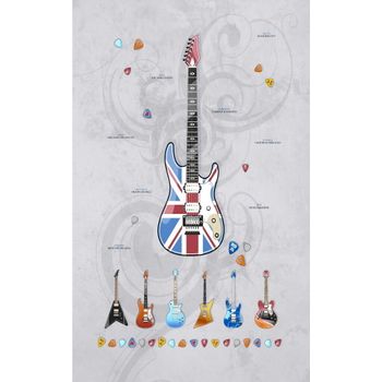 Alfombra De Vinilo Guitars.2318 Color 01 - 153 X 200 X 0.2 Cm