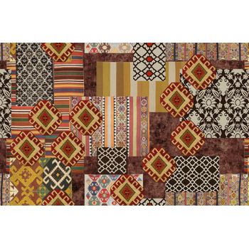 Alfombra De Vinilo Kilim.2494 Color 01 - 100 X 153 X 0.2 Cm