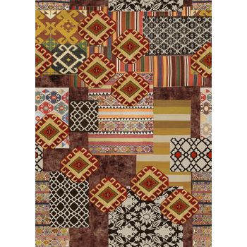 Alfombra De Vinilo Kilim.2494 Color 01 - 153 X 200 X 0.2 Cm