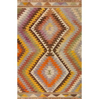 Vilber Kilim Rombos. Alfombra Vinilo Kilim.3000 Du-01 78x120x0,22 Cm