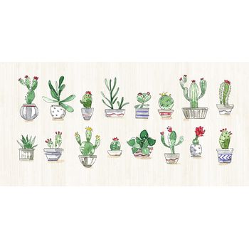 Vilber Cactus. Alfombra Vinilo Santafe.2381 Du-02 52x100x0,22 Cm