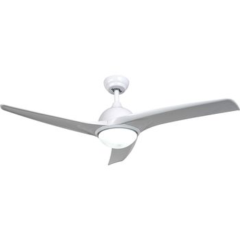 Ventilador De Techo Blanco Bianca Con Luz Led Y Mando Ø 107 Cm