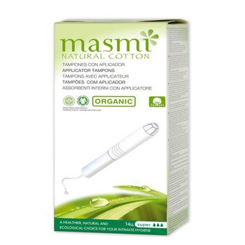 Tampon De Algodon Super Con Aplicador Bio 14ud Masmi