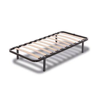 Somier 120x190 Cm Tubo Acerado 40x30 Mm Láminas Anchas Con Sistema  Anti-ruido. Patas Cilíndricas De 25 Cm. con Ofertas en Carrefour