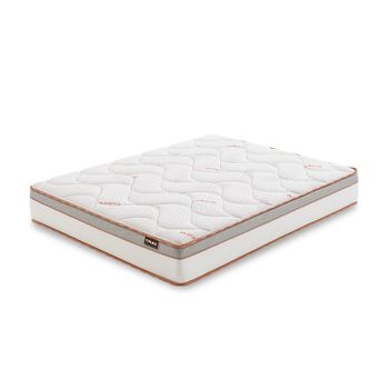 Pack Colchón Flex Essential Confort 90x190 + Base Tapizada Tapiflex Beige  Con 4 Patas Haya. Con Montaje Incluido con Ofertas en Carrefour