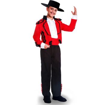 Disfraz de Gitano con Pañuelo Rojo y Fajín para Niño - MiDisfraz