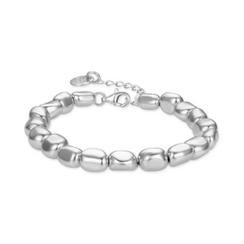 Pulsera Luxenter De Plata De Ley 925 Con Hematite Acabada En Rodio - Caspil