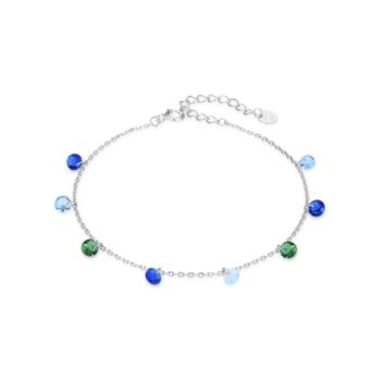 Pulsera Luxenter De Plata De Ley 925 Con Circonita Multicolor Acabada En Rodio - Rolcon