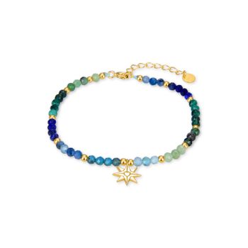 Pulsera Luxenter De Plata De Ley 925 Con Cristal Multicolor Acabada En Oro Amarillo De 18k - Neomu