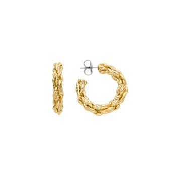 Pendientes Luxenter Acabados En Oro Amarillo De 18k - Leosru