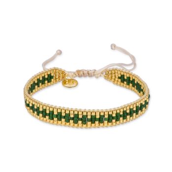 Pulsera Luxenter  De Cristal Multicolor Acabada En Oro Amarillo De 18k - Amris