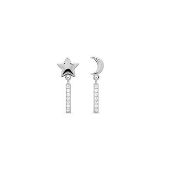 Pendientes Luxenter De Plata De Ley 925 Con Circonita Brillante Acabados En Rodio - Nelan