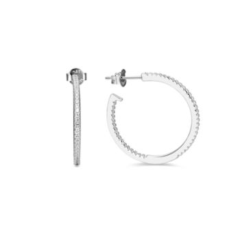 Pendientes Luxenter De Plata De Ley 925 Con Circonita Brillante Acabados En Rodio - Xoma