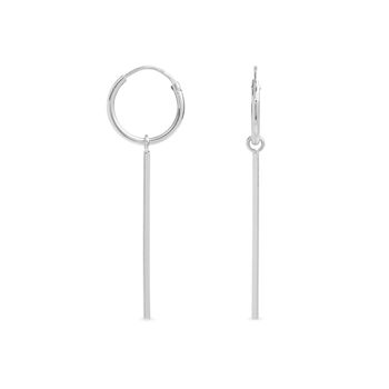 Pendientes Luxenter De Plata De Ley 925 Acabados En Rodio - Essential