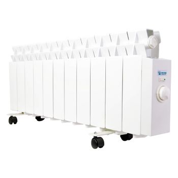 Farho Radiador Eléctrico Bajo Consumo Lpr 825w (11) • Emisor Térmico Con Termostato Analógico • Acumulador De Calor Portátil   • Especial Bajo Camilla  • 10 Años Garantía