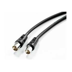 Hama  Cable de antena 120dB 10 metros (Cable de antena conexión coaxial  macho a hembra, cable HD TV, 8K, metal, chapado en oro, 120 dB, 10,0 m,  75Ohm) : : Electrónica