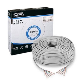 Bobina De Cable Nanocable Categoria 5e Utp 100 Metros