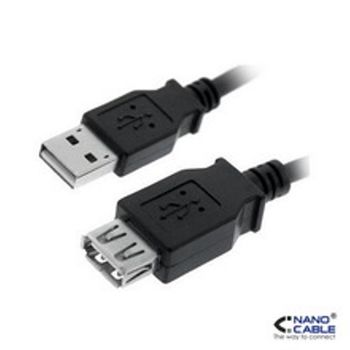 Cable Usb 2.0 Tipo A/m-a/h Negro 1.0m Nanocable 10.01.0202-bk [i318a]