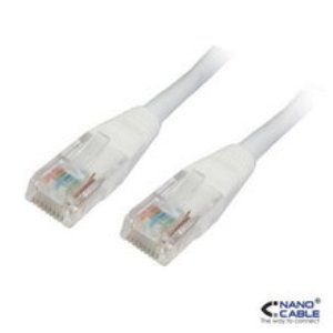 Cable Red Latiguillo Rj45 Cat.6 Utp Awg24 Blanco 1.0 M Nanocable 10.20.0401-w