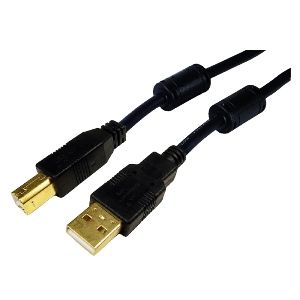 Cable Usb 2.0 Impresora Hq C Ferrita Tipo A/m-b/m Negro 2.0m Nanocable 10.01.1202