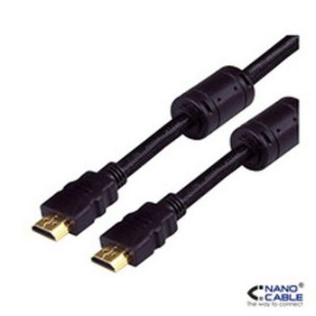 Cable Hdmi V1.4 (alta Vel. / Hec) Con Ferrita A/m-a/m 3.0 M Nanocable 10.15.1803