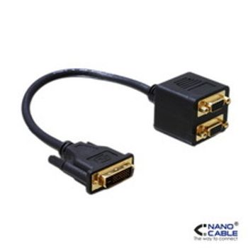 Cable Bifurcador Dvi A Vga Dvi/m-2xhdb15/h 20 Cm Nanocable 10.15.1950