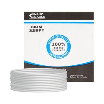 Cable Rj45 Categoría 5e Utp Nanocable 10.20.0302-flex Gris (100 M)