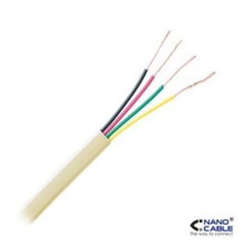 Cable De Telefono 4c Beige 100m Nanocable 10.32.1002-oem