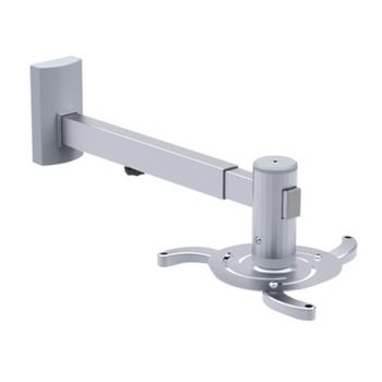 Soporte Proyector Giratorio E Inclina Extensible De Pared Plata Tooq Pj4015w