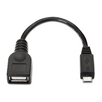 Cable Usb 2.0 A A Micro Usb B Nanocable 10.01.3500 15 Cm Negro