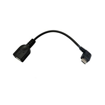 Nano Cable - Cable Usb 2.0 Otg Acodado 15cm Negro