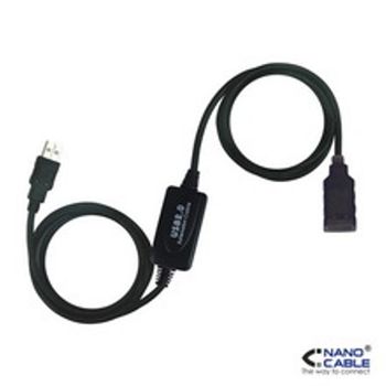 Cable Usb 2.0 Prolongador Con Amplificador Tipo A/m-a/h 15 M Nanocable 10.01.0213