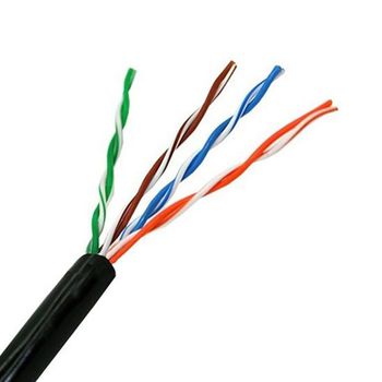 Cable De Red Rígido Utp Categoría 5e Nanocable 10.20.0304-ext-bk 305 M Negro