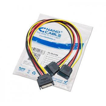 Cable Molex/sata Alimentacion Nano Cable Molex/m - 2xsata/h