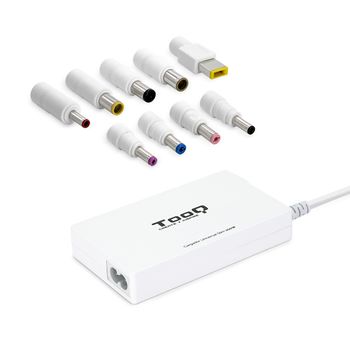 Tooq Cargador Automático Universal Slim Multi Tensión Para Portátil 100w Con Usb 2a Y 9 Conectores