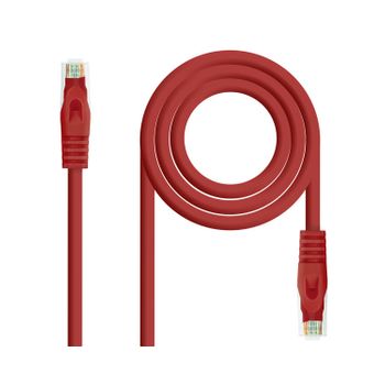 Cable De Red Latiguillo Rj45 Utp Cat6a Awg24 Tipo 1 M Rojo N