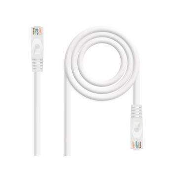 Cable De Red Latiguillo Rj45 Utp Cat6a Awg24 Tipo 1 M Blanco