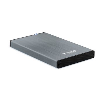 Tooq Tqe-2527g Caja Para Disco Duro Externo 2.5" Caja De Disco Duro (hdd) Negro, Gris