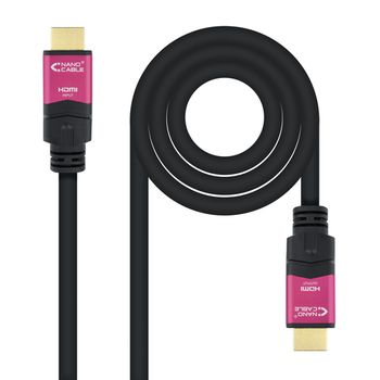 Nanocable 10.15.3715 Cable Hdmi 15 M Hdmi Tipo A (estã¡ndar) Negro, Rosa