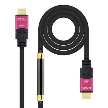 Nanocable 10.15.3725 Cable Hdmi 25 M Hdmi Tipo A (estã¡ndar) Negro, Rosa