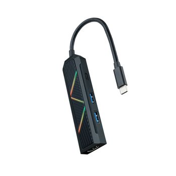 Nanocable 10.16.0401 Base Para Portátil Y Replicador De Puertos Alámbrico Usb 3.2 Gen 1 (3.1 Gen 1) Type-c Negro