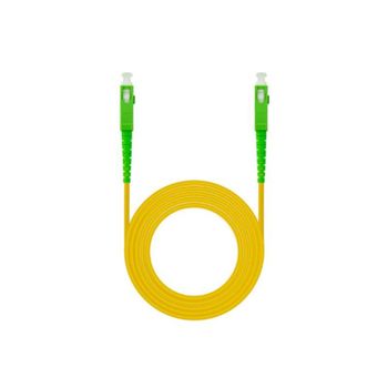 Cable De Fibra Optica Sc/apc A Sc/apc Simplex Lszh 1 M Amarillo Nanocable