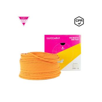 Bobina Cable De Red Cat7 Sftp Pimf Awg23 Lszh 100 M Naranja Nanocable