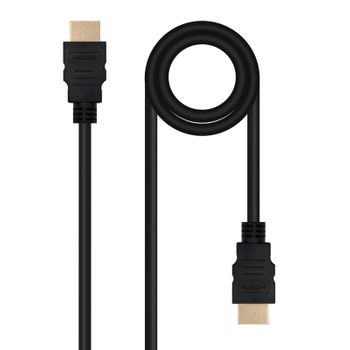 Cable Hdmi V2.0 4k-60hz 18gbps Negro 0.5 M Nanocable 10.15.3800