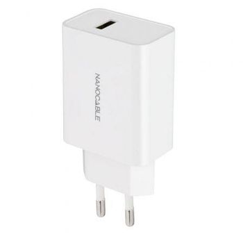 Cargador De Pared Nanocable 10.10.2003/ 1xusb/ 2.1a/ Blanco