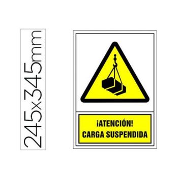 Pictograma Syssa Señal De Advertencia Atencion! Carga Suspendida En Pvc 245