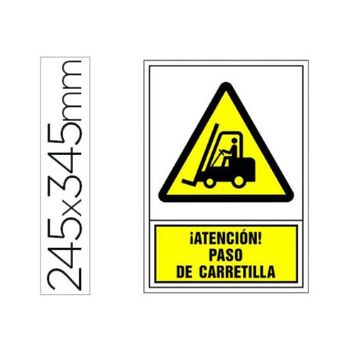 Pictograma Syssa Señal De Advertencia Atencion! Paso De Carretilla En Pvc 2